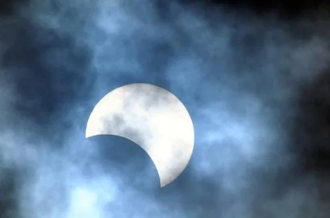 Partial Solar Eclipse Fotos Stock
