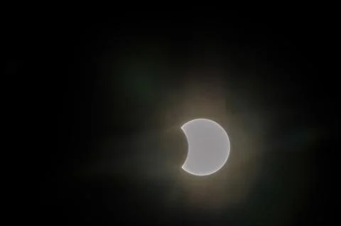Partial Solar Eclipse Fotos Stock