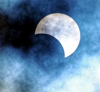 Partial Solar Eclipse Fotos Stock