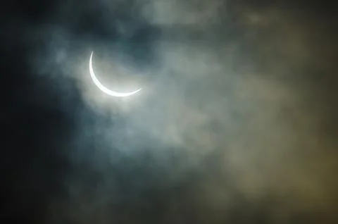 Partial solar eclipse Stock Photos