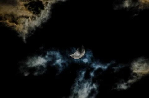 Partial Solar Eclipse Fotos Stock