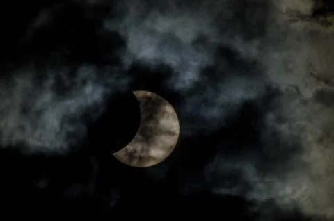 Partial Solar Eclipse Fotos Stock