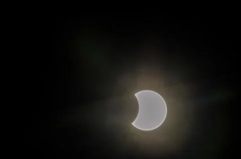 Partial Solar Eclipse Fotos Stock