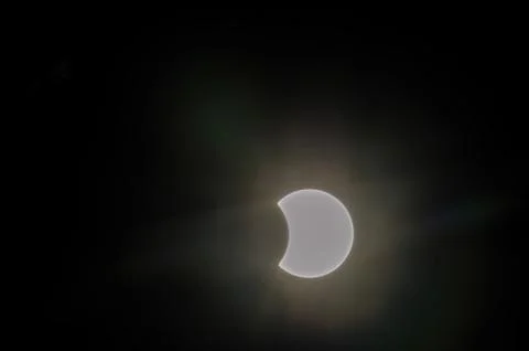 Partial Solar Eclipse Fotos Stock