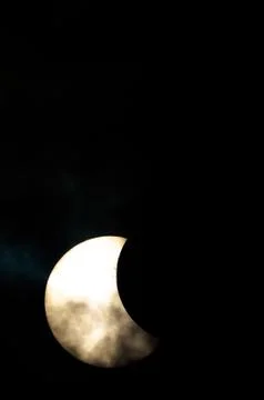 Partial Solar Eclipse Fotos Stock