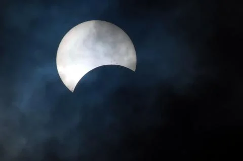 Partial Solar Eclipse Fotos Stock