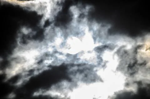 Partial Solar Eclipse Stock Photos