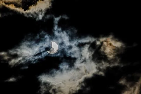 Partial Solar Eclipse Fotos Stock