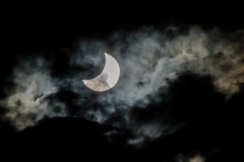 Partial Solar Eclipse Stock Photos