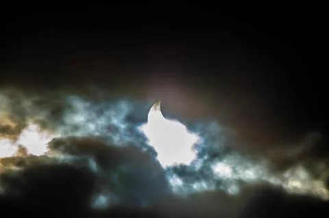 Partial Solar Eclipse Fotos Stock