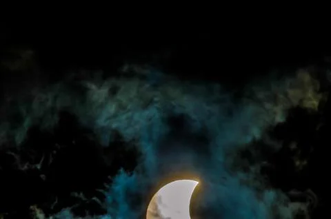 Partial Solar Eclipse Stock Photos