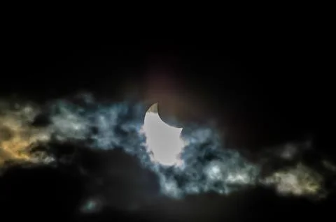 Partial Solar Eclipse Stock Photos