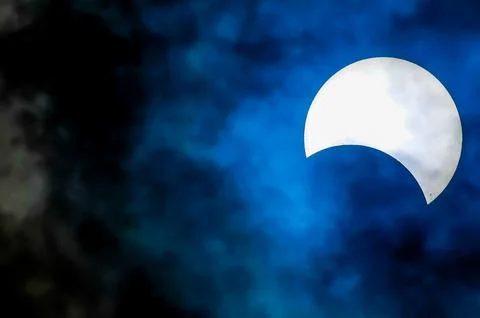 Partial Solar Eclipse Fotos Stock