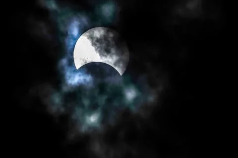 Partial Solar Eclipse Stock Photos