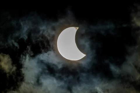 Partial Solar Eclipse Stock Photos