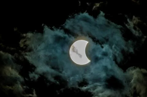 Partial Solar Eclipse Stock Photos