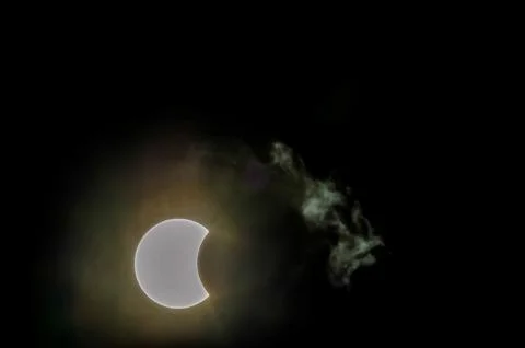 Partial Solar Eclipse Stock Photos