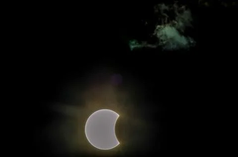 Partial Solar Eclipse Stock Photos