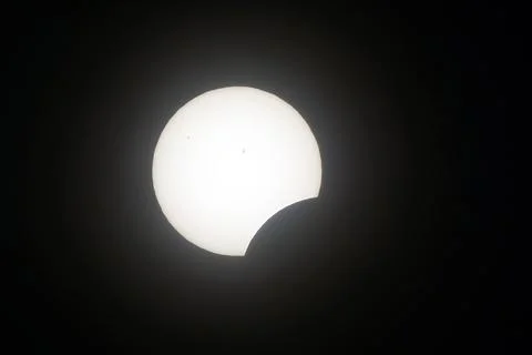Partial Solar Eclipse Stock Photos
