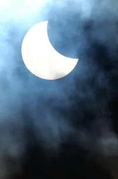 Partial Solar Eclipse Stock Photos