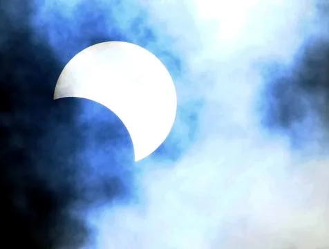 Partial Solar Eclipse Fotos Stock