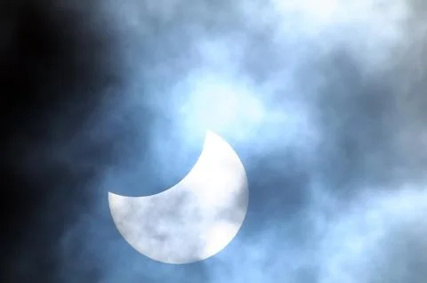 Partial Solar Eclipse Fotos Stock