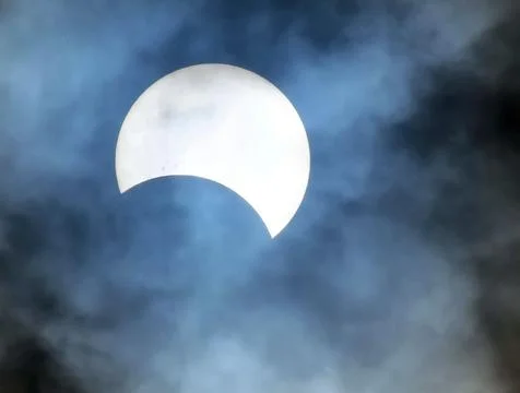 Partial Solar Eclipse Fotos Stock