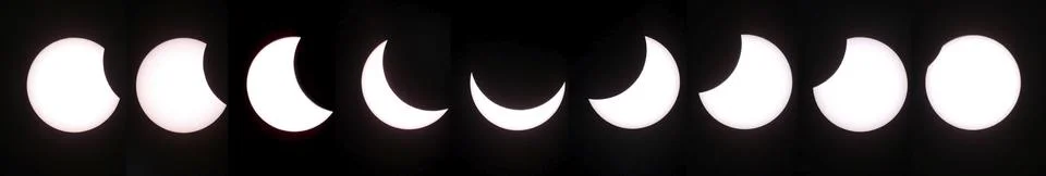 Partial solar eclipse Stock Photos