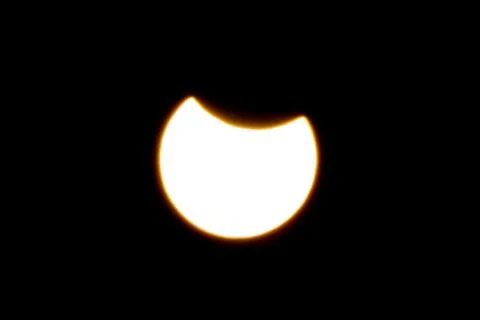 Partial solar eclipse Fotos Stock