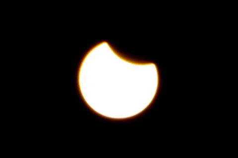 Partial solar eclipse Stock Photos