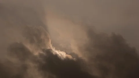 Partial Solar eclipse with ray Stock Footage 86245350