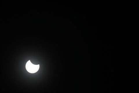 Partial solar eclipse seen from Sanaa, Yemen - 21 Jun 2020 Fotos Stock