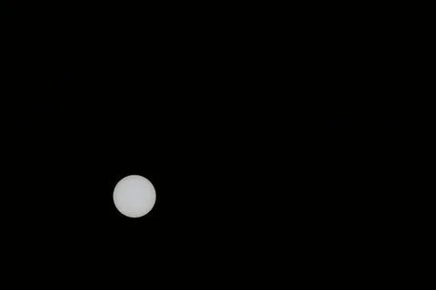 Partial Solar Eclipse in the Sky from Kollund DK in March 2025 Stock Photos