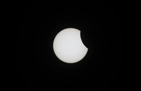 Partial solar eclipse in St. Petersburg, St Petersburg, Russian Federation - 29  Stock Photos