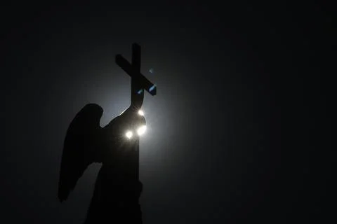 Partial solar eclipse in St. Petersburg, St Petersburg, Russian Federation - 29  Stock Photos