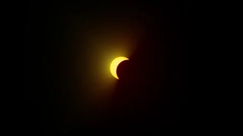 Partial Solar Eclipse Timelapse Over Kent, England, UK Stock-Footage 342944294