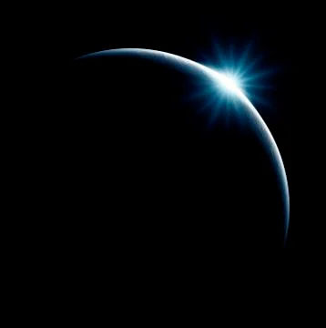 Partial sun eclipse Stock Illustration