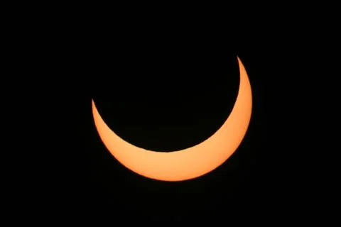 Partial Sun Eclipse 스톡 사진