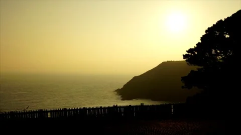 A Partial Sunset Time Lapse 動画素材 73000580