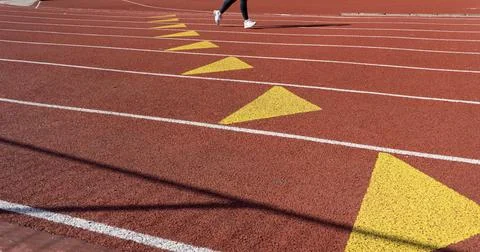 Partial view of an athlete training Fotos de archivo