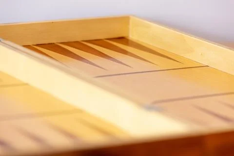 Partial view of backgammon game board Stock Photos