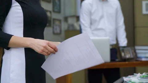 Partial view of business coaches giving seminar on corporate meeting Stock Footage 102825341