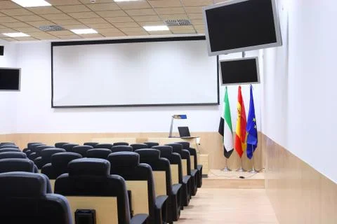 Partial view of conference room 写真素材