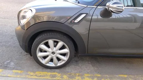 Partial view of a Mini Cooper S Stock Photos