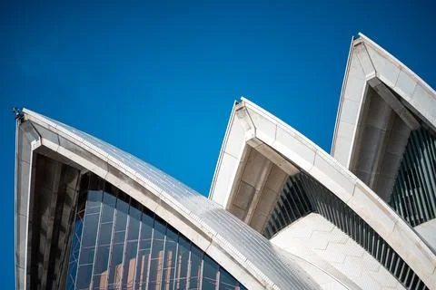 Partial view of the Sydney opera house building in Australia on a sunny day Fotos de archivo