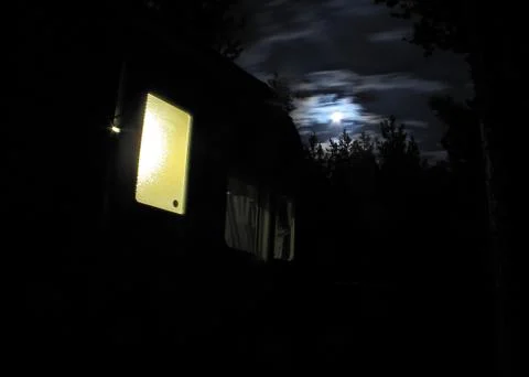 Partially Concealed Moon Stock Photos