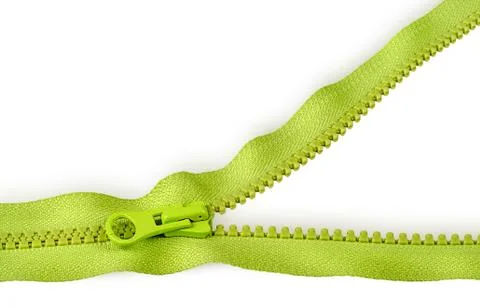Partially unbuttoned fastener horizontally Stock Photos