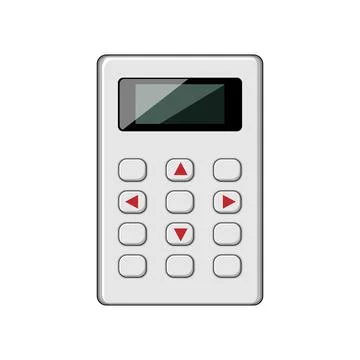 Participation voting clicker cartoon vector illustration Illustrazione stock