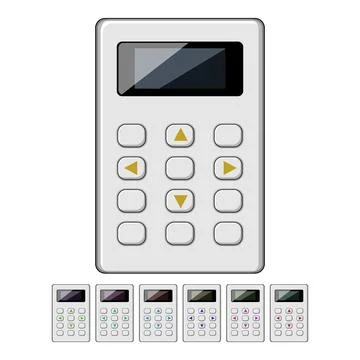 Participation voting clicker cartoon vector graphic Stock Illustration