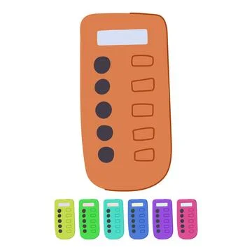 Participation voting clicker vector cartoon graphic Stock Illustration